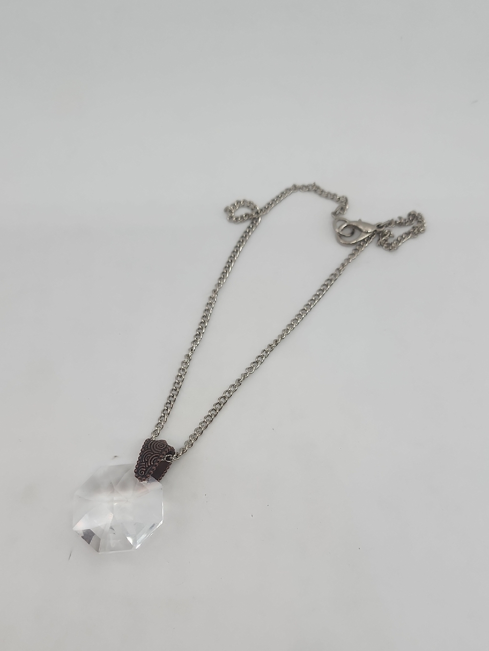 Gasoline Glamour Clear Crystal Necklace